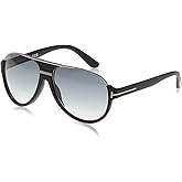 Dimitry Vintage Aviator Sunglasses in Matte Black