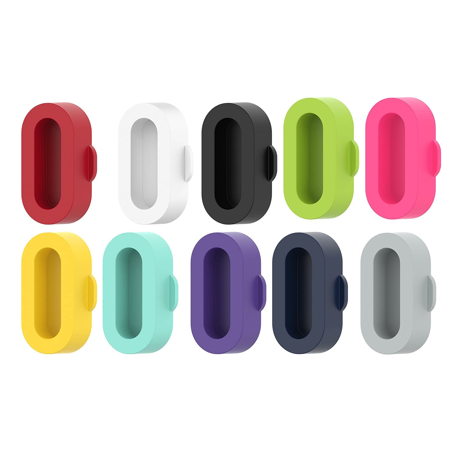 REYDA 10 Pack Dust Plugs Compatible for Garmin Fenix/Venu/Forerunner/Instinct/Vivoactive/Approach/Quatix/Tactix/Enduro/D2/Epix/Vivomove/Swim Series Watch, Soft Silicone Protector Anti Dust Plugs Caps