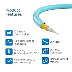LR-LINK 3M/10ft Fiber Patch Cable,LC to LC Fiber