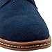 DADAWEN Men's Classic Suede Leather Oxford Dress Shoes Business Casual Shoes Blue US Size 10.5