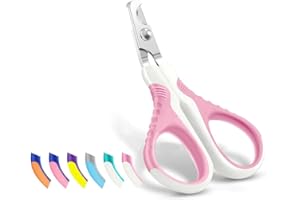 WePet Pet Nail Clippers, Professional Claw Trimmer, Bended Scissor Special for Cats, Kittens, Dogs, Puppies, Small Animals, W