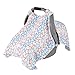 aden + anais Essentials Car Seat Canopy Cover, 100% Cotton Muslin, Lightweight and Breathable, Small Fry