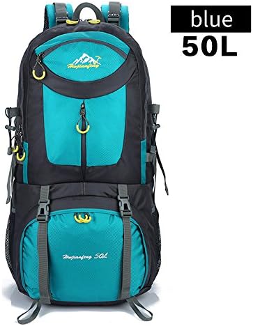 Travel Hiking Backpack Foldable Camping Outdoor Daypack Lightweight Packable Climbing Backpack 50L 60L (Blue, 50L)