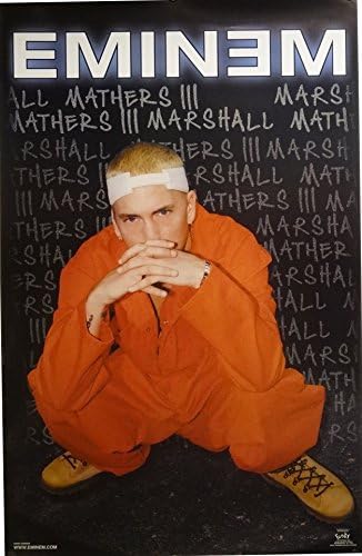 Eminem 23x35 Blackboard Music Poster 2000 Marshall Mathers
