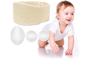 MYBOW Umbilical Hernia Belt Baby Belly Button Band Newborn Cover Infant Tummy Wrap Umbilical Cord Belt Baby Support Truss Child Adjustable Belly Band Abdominal Navel Relief (Medium)