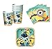 Uniique Despicable Me 2 Birthday Party Set Party Supplies Pack for 16 Guests - Plates, Cups, Napkins