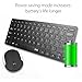 Keyboard Mouse, UHURU 2.4G Ultra Thin Wireless Keyboard with Silent Mouse Combo for Laptop, Desktop, Table, PC and Smart TV