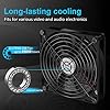 ELUTENG-120mm-Fan-USB-Computer-Fans-USB-Fan-5456CFM-1500RPM-USB-Powered-Cooling-Fan-with-Metal-Grill-Guard-5V-Fan-Compatible-for-PC-PS4-XboxTV-BoxLaptopAV-Cabinet-etc ELUTENG 120mm Fan USB Computer Fans USB Case Fan 54.56CFM 1500RPM USB Powered Cooling Fan with Metal Grill Guard 5V Fan…