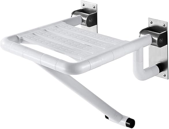 FCXBQ Asiento de Ducha Plegable con Patas de Acero Inoxidable, Taburete