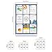 Swansea Pins Bulletin Board Enclosed Wall-Mounted Secure Display Board for Notice Message with Door and Keys,38x28inches(9xA4)