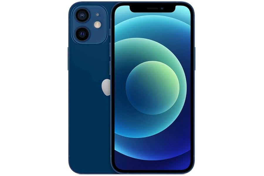 Get It Now Apple iPhone 12 Mini, 64GB, Blue - Unlocked (Renewed)