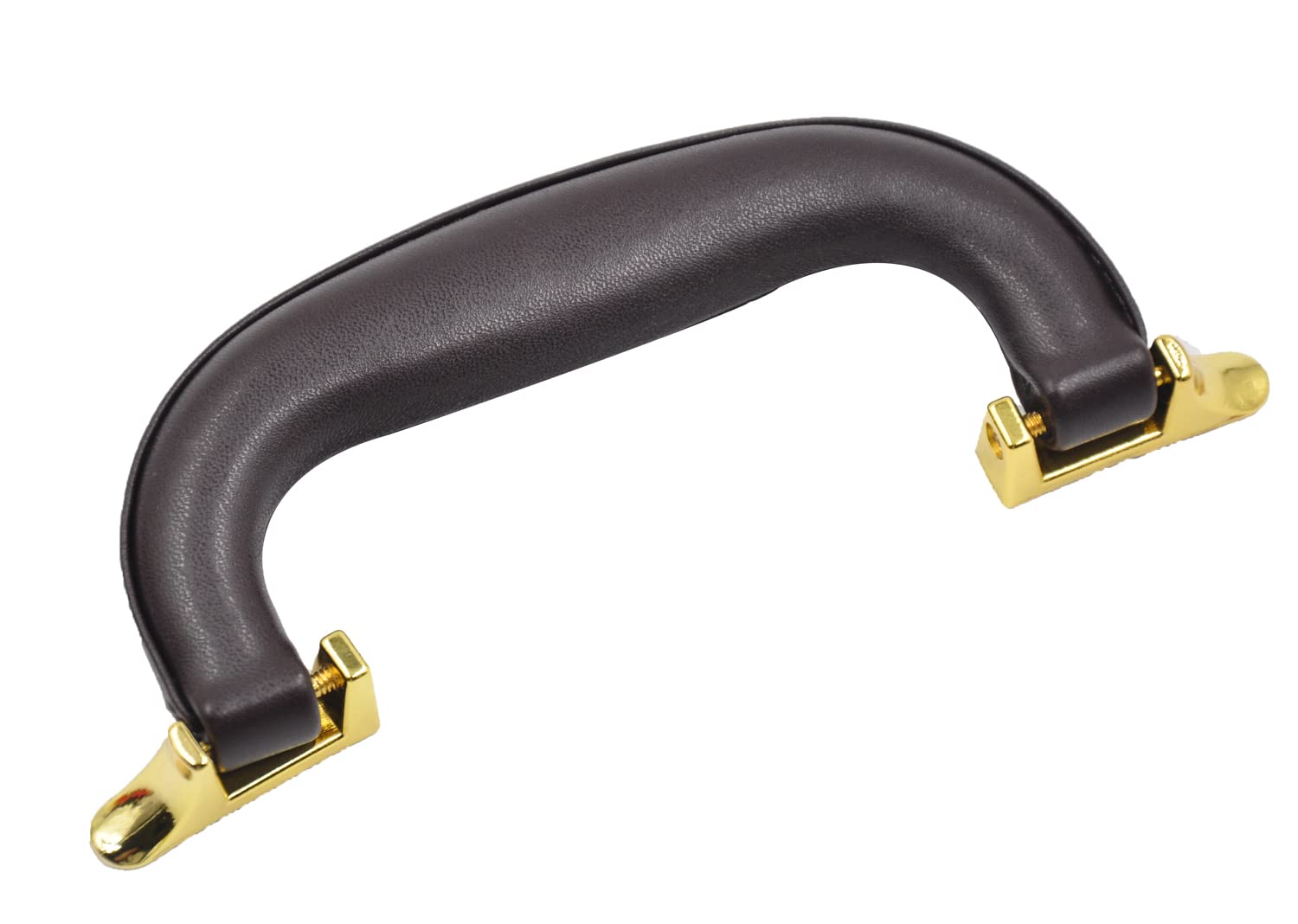 CynKen 1 Pieces PU Leather Handle for Guitar Musical Box Handbags Gift Boxes Wine Boxes Luggage Toolbox Trolley Instrument Case Brown Gold