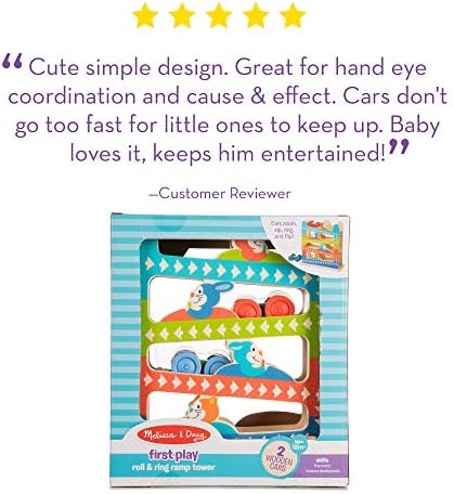 melissa and doug first play roll and ring ramp tower