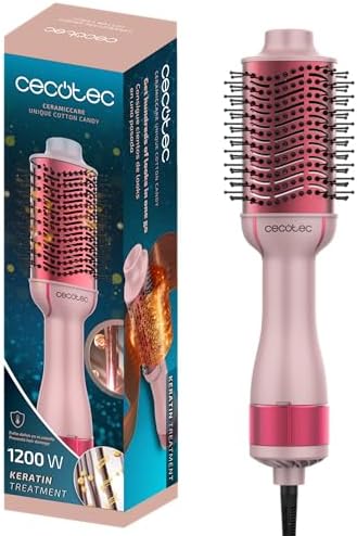 Cepillo de Aire Voluminizador CeramicCare Unique Cotton Candy. 1200W, Revestimiento Cerámico con Queratina y Aceite de Argán, 3 Modos, Punta Fría, Sistema de Protección — foto 1 de 8