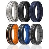 ROQ Silicone Rings for Men - Breathable Mens