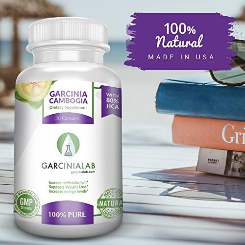 80% HCA 100% PURE Garcinia Cambogia - 1500mgs - 90 Capsules - 1.5 Month Supply - Quick Fat Burner