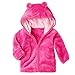 XWDA Baby Girl' Solid Micro Fleece Jacket with Lined Hood (12-18 Months,Pink)