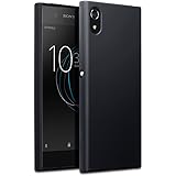 Xperia XA1 Cover, Terrapin Sony Xperia XA1 Case - TPU Gel - Slim Design - Durable Shock Absorbing - Back Protector - Solid Black Matte Finish