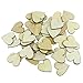 Fyess 150PCS 4CM Wooden Blank Love Hearts Crafts Decor for Arts & Crafts Projects, Ornaments, Wedding Table Scatter Decoration.