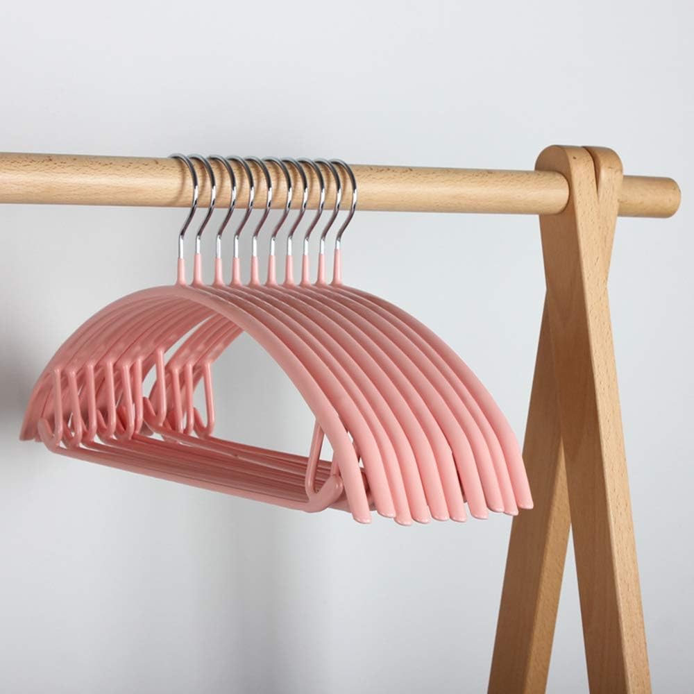 VANORIG Deluxe Hanger Clothes Hangers Durable Metal Hangers Suit Hangers,Pack of 5 (Euro Pink)