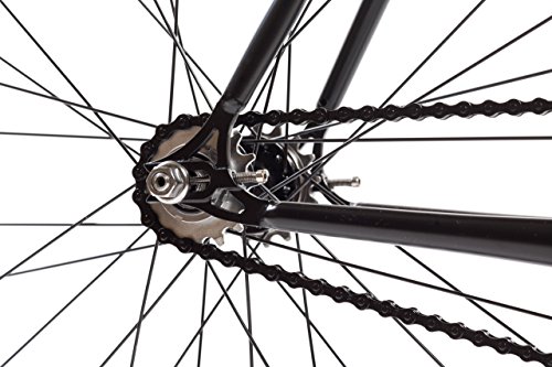 State Bicycle 6.0 Fixed Gear/Single Speed Bike Bullhorn, Matte Black, 55cm/Medium - Thumbnail 5