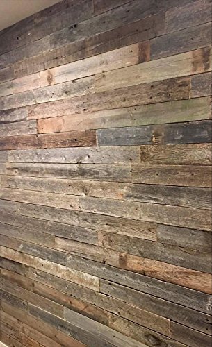 Real Wood! Reclaimed barn wood wall paneling. planks for accent walls (1 square foot sample pack)