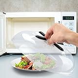 Magnetic Microwave Plate Cover, Prime Microwave Splatter Guard Lid with Steam Vent (11.5 Inch)