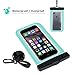 Tilaprecape 100% Waterproof Case with Sensitive PVC Touch Screen, Green Cellphone Dry Bag Pouch with Super Sealability Technology - Green