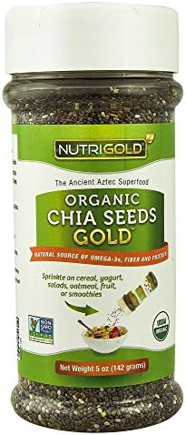 NutriGold Organic Chia Seeds Gold -- 5 oz