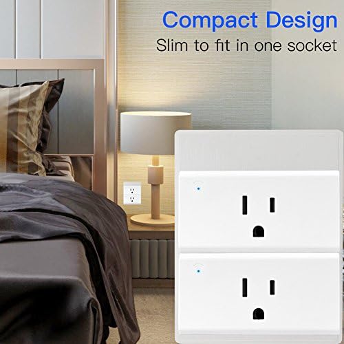 Wifi Smart Plug Outlet Socket - SIEGES Remote Control Plug Compatible with Alexa Echo Dot and Google Home, 2 Pack