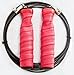 Speed Jump Rope - Perfect for Any Workout, Double Unders, Training, Boxing, Crossfit WOD's, 2.5mm Rubber Coated Steel Cable and Contoured Rubber Handles
