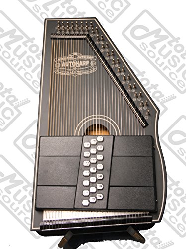 Oscar Schmidt 1930's Reissue Original Design Autoharp, 21 Chord, Black, OS73C