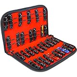 Pocket Knife Storage Case Small Knife Display Case, PU Knife Cases, Knife Storage Bag with 40 Slots DD23