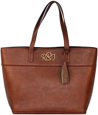 Personalized Aubrey Synthetic Vegan Leather Womens Purses (Camel)