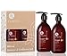 Luseta Argan Oil Shampoo and Conditioner Set Thickening for Thin & Dry Hair Smoothing & Nourishing Anti- Frizz for All Hair Types Sulfate Free for Men and Women 2 x16.9Fl Oz