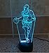 YANGHX 3D illusion Light Kobe Bryant NBA BlackMamba 7 Colors Change FOR 2016 Halloween Christmas Children Table Lamp (Color: Multicolor)