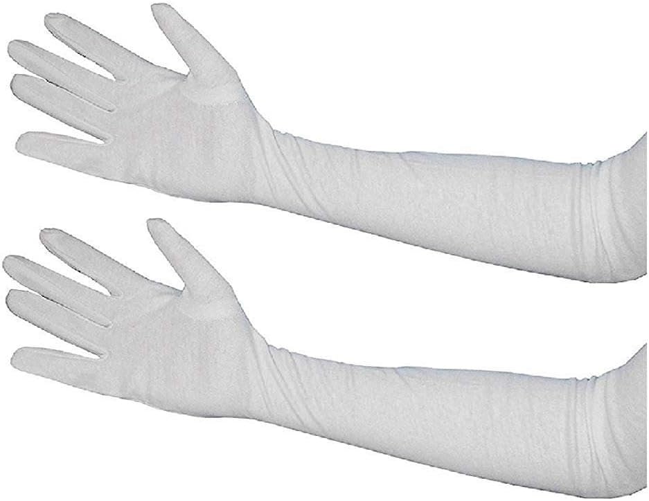 Boy's Very Use Full in Hot Summer Day,Full Hand Glove (White)