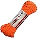 Paracord Planet - Genuine Type III 550 Paracord Nylon Colors Multiple Sizes – 550 LB Tensile Strength (Orange, 25 feet)