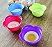 Silicone Egg Poacher Cups Compatible for Instant Pot or Stovetop Egg Cooking - Fits Instant Pot 3,5,6,8 qt Pressure Cooker Accessories- Set of 4 Egg Poaching Cups with Instructions - BPA Free