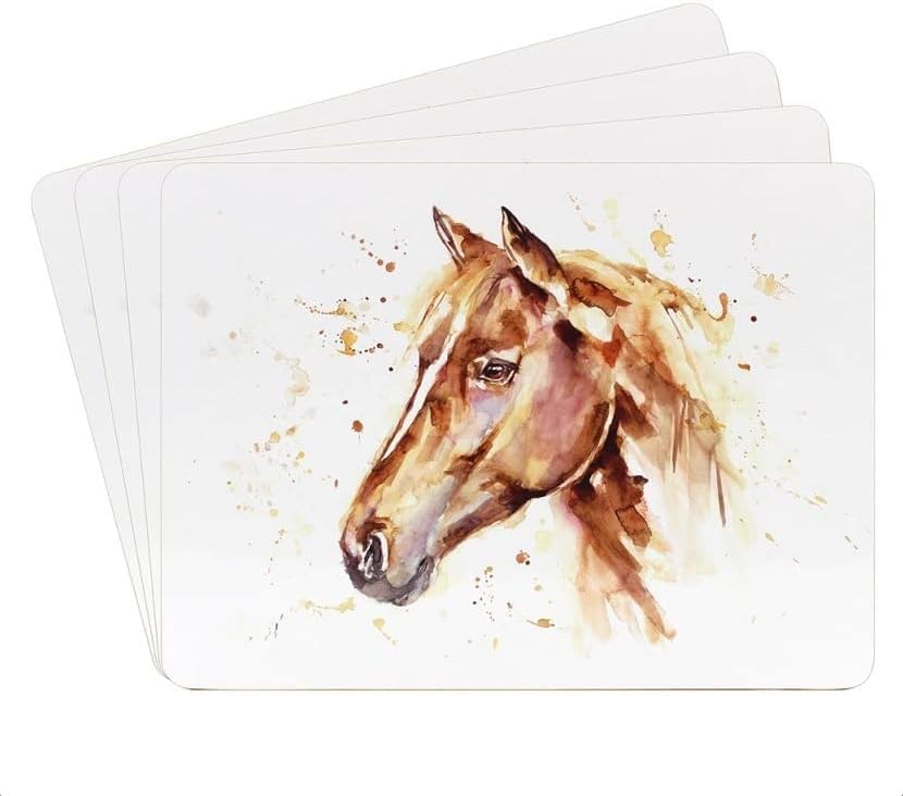 The Leonardo Collection LP49087 Placemats | Country Life Horse design | Set of 4