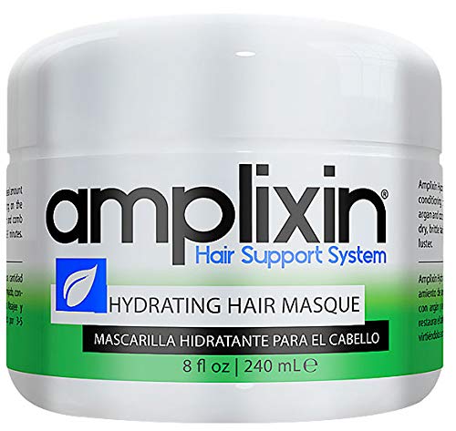 Amplixin Hydrating Hair Mask – Deep Conditioner Hair Treatment With Coconut & Argan Oil – Sulfate Free Hair Repair Conditioner For Men & Women With Dry, Damaged Hair, 8Oz
