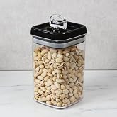 Felli Flip-Tite Storage Container, 9-inches Height, Large, Black, 2.4 Liter, Set of 3
