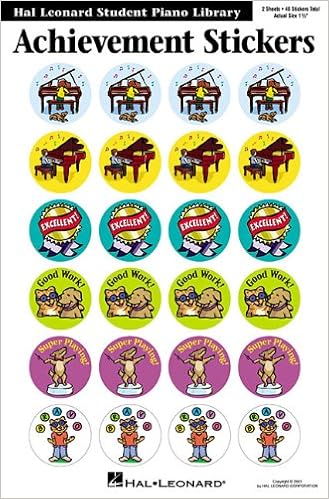 Achievement Stickers Package Hlspl Hal Leonard Student Piano Library Hal Leonard Corp 9781423480983 Amazon Com Books