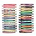 MOXIX 48 Rolls Washi Tape Set,Foil Gold Skinny Decorative Masking Washi Tapes,3MM Wide DIY Masking Tape