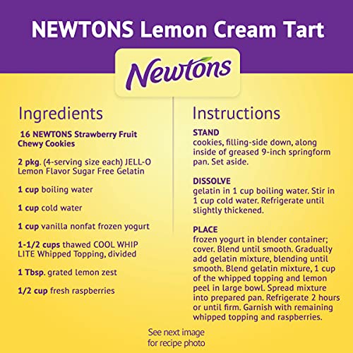 NEWTONS SOFT & FRUIT CHEWY STRAWBERRY COOKIES, (STRAWBERRY BARS), 10 OZ PACK