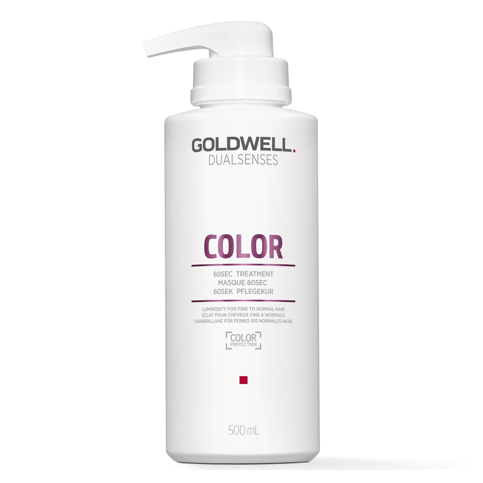 Goldwell Dualsenses Color Brilliance 60sec Treatment Mask, For Fine to Medium Hair, Amplifies Color Luminosity & Nourishing Care, 500ml