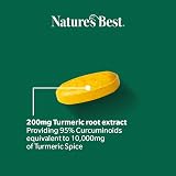 NATURE'S BEST Turmeric 10,000mg Fast Release 60 Tablets UK Made 95% Curcuminoids view 5