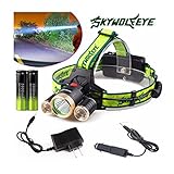 Iuhan® Fashion 9000Lm 3X XML T6+2R5 LED Headlight Headlamp Flashlight 18650 Torch Light Lamp