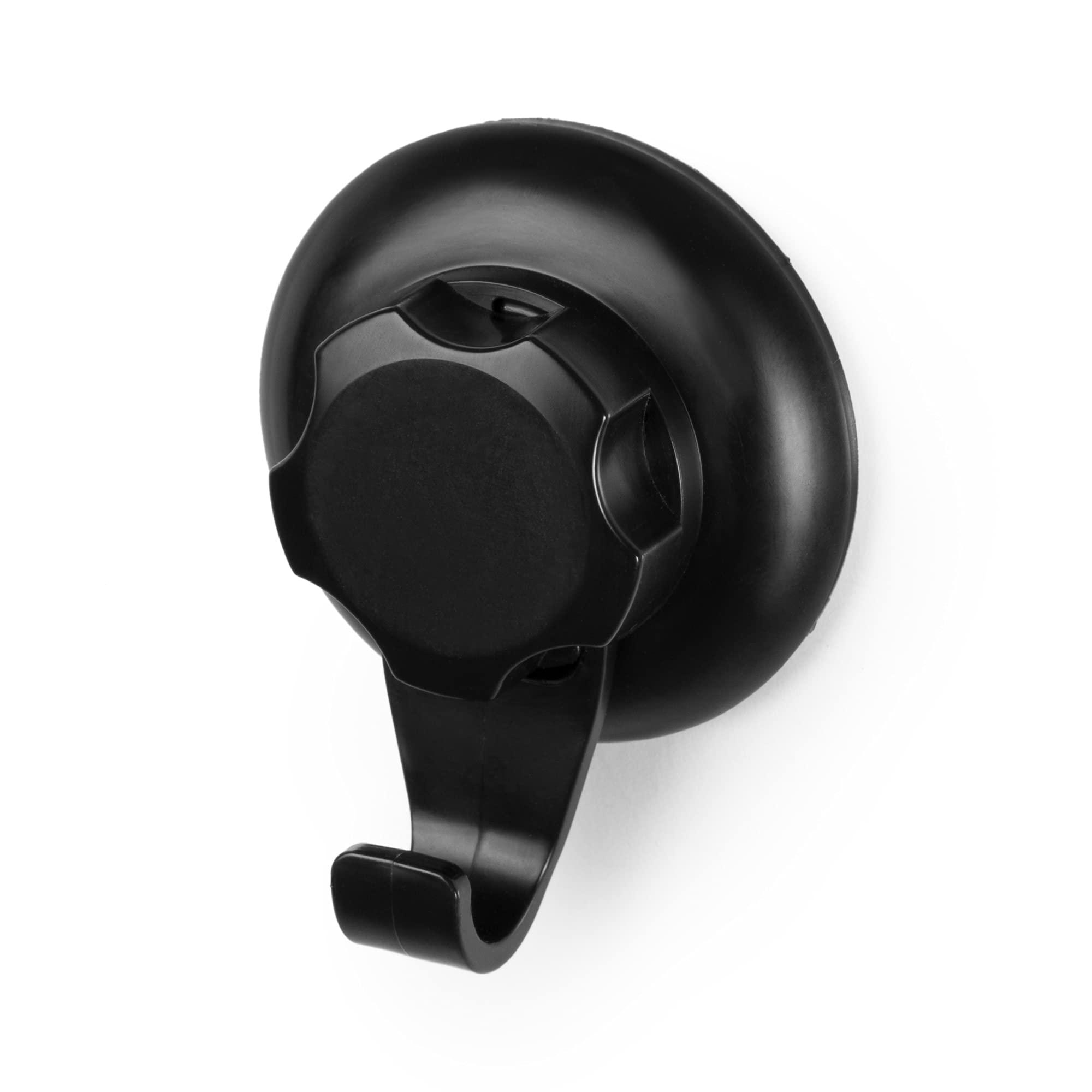 Compactor Bestlock Black Hook - Easy Installation, Rustproof, Waterproof - Holds up to 3 Kg - Ideal For Bathroom and Kitchen - Blister Pack