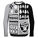 NFL Oakland Raiders BUSY BLOCK Ugly Sweater, XX-Large